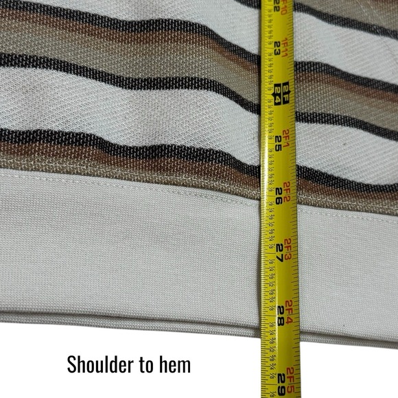 NEW Hurley OG Poncho Hoodie Striped Pullover Sweatshirt Neutral Coastal Cozy M - Picture 11 of 11